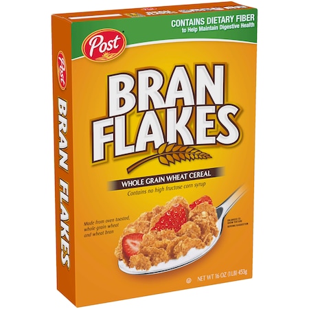 Post Post Bran Flakes Cereal 16 oz. Box, PK12 88052